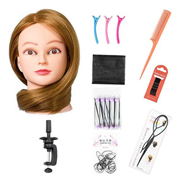 Cabeza De Maniquí De Cabello Largo Sedoso De 26  -28  Con 60 1 Cabeza De Maniquí De Cabello Largo Sedoso De 26  -28  Con 60 1