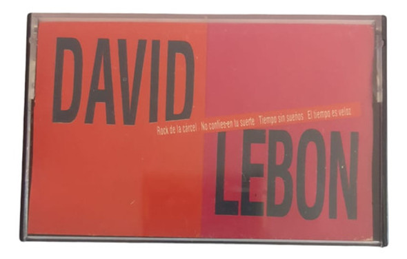 Cassette David Lebon Compilado 1986 Supercultura 0