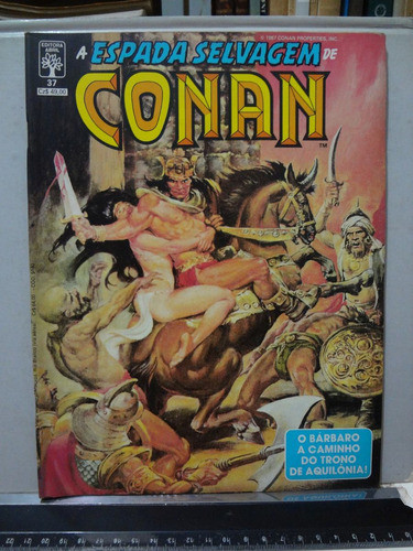 Gibi A Espada Selvagem De Conan  Nº 37 1º Edição 1987 0