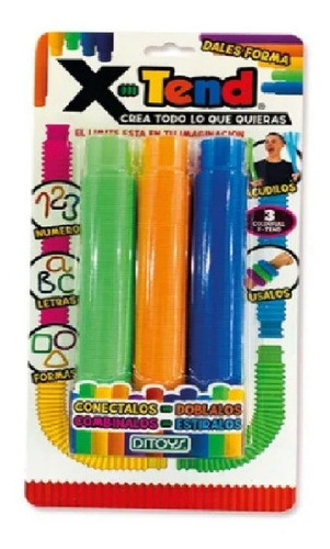 Extend X Tend 3 Tubos Estirables Juguete Didactico Original 0