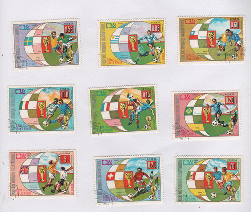 Serie Estampillas Guinea Ecuatorial - Futbol Mundial 1974 0