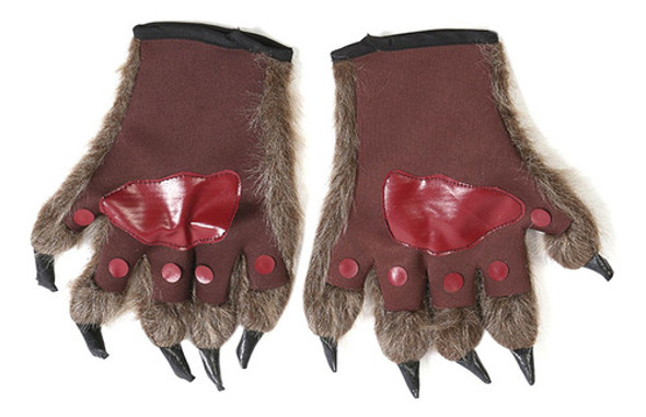 Halloween Lobisomem Luvas Patas Luvas Mittens Cosplay 0