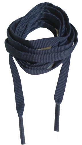 Par Cadarço Chato Tênis Sapatenis Botas 1,30 Azul\marinho 0