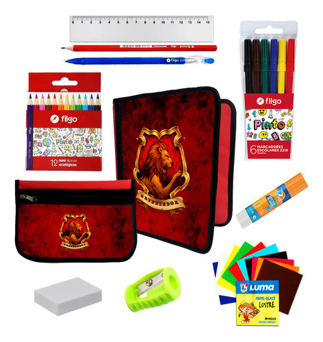 Oferton Carpeta + Cartu + Utiles Hogwarts Gryffindor #515 0