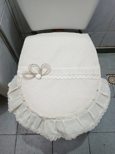 Set Para Vestir El Baño En Tela 4 Piezas Estilo Vintage 0