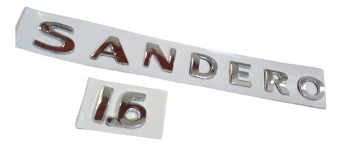 Insignia Emblema Sandero 1.6 2013/ Baul Cromado 0