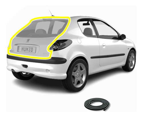 Burlete Baul Tapa Valija Peugeot 206 3 Y 5 Puertas 0