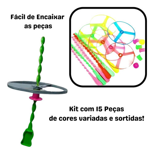 Kit Com 15 Girocoptero Lembrancinha Brinquedo De Infancia 1
