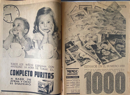 Mundo Uruguayo N° 1000 Selección Celeste Vs. Argentina 1938 1