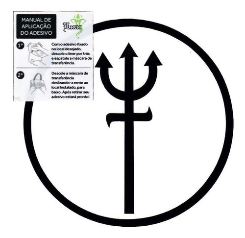 Adesivo Tridente De Pomba Gira 0