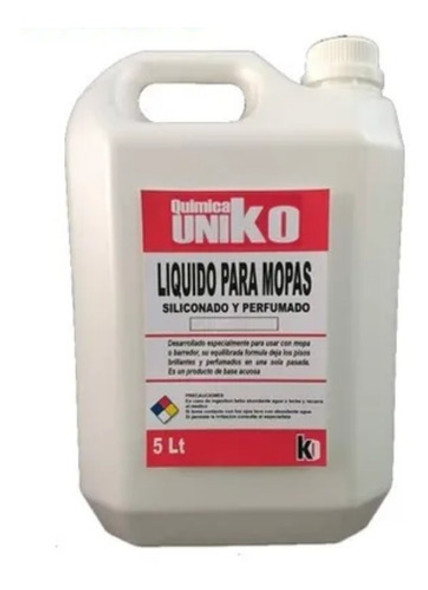Liquido Para Lampazo Uniko Perfumado Siliconado Por 5 Litros 1