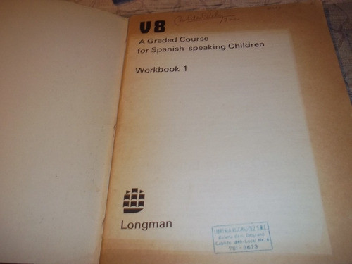 V8 A Graded Course For Spanish Speaking Children Workbook 1 1
