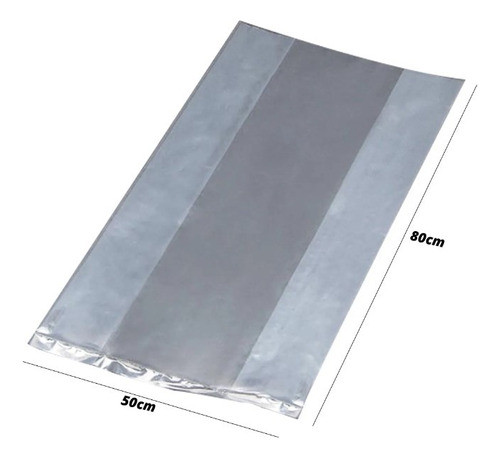 Saco Para Cesta Básica Plástico 50x80 0,20 Grosso 40 Unida 1