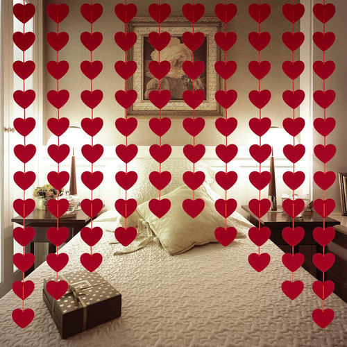 San Valentín Guirnalda Corazones Día De Enamorados 80 Pcs. 1