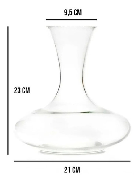 Decantador De Vino 2 Litros Vidrio Artesanal 1