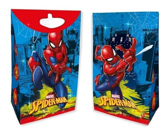 Pack 8 Bolsas Sorpresitas + Cierre Spiderman Cotillón 0