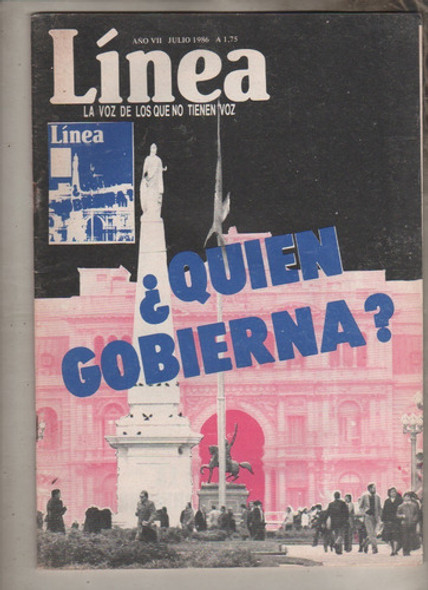 Revista Politica *  Linea *nº 77 - Año 1986 - Quien Gobierna 0