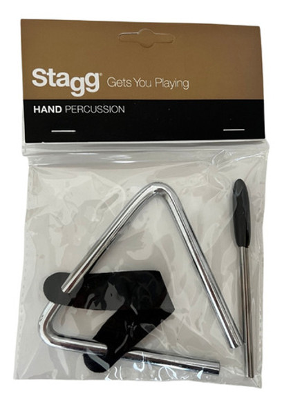 Triángulo Stagg De Percusión Banda Rítmica Tri-4 De 10 Cm 1