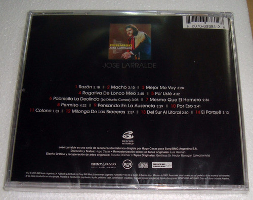 Jose Larralde Permiso Cd Sellado / Kktus 1
