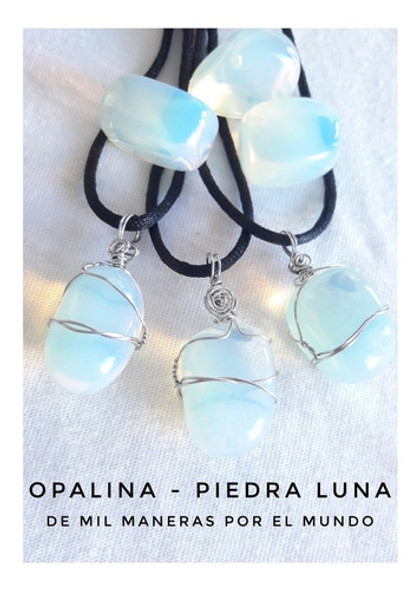 Collar Piedra Luna-opalina Piedras Energeticas. Gemoterapia. 1 Collar Piedra Luna-opalina Piedras Energeticas. Gemoterapia. 1
