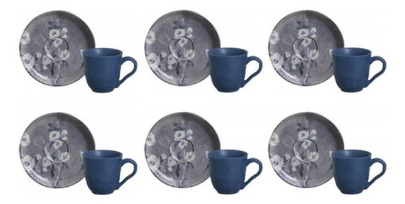 Conjunto Xícara Cafezinho Com Pires 06 Peças Bio Hallerbos 0