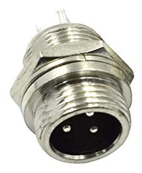 Conector De Panel Macho Hembra De Metal De 3 Pines Hxchen 12 1