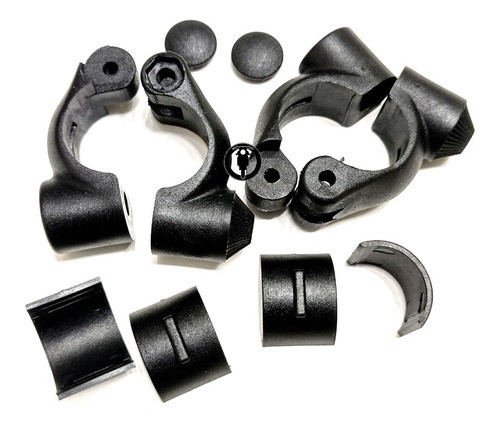 2 Abrazaderas Nylon Soporte Pararbrisas Motos Elmotociclista 1