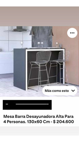 Barra Desayunadora Usada 0