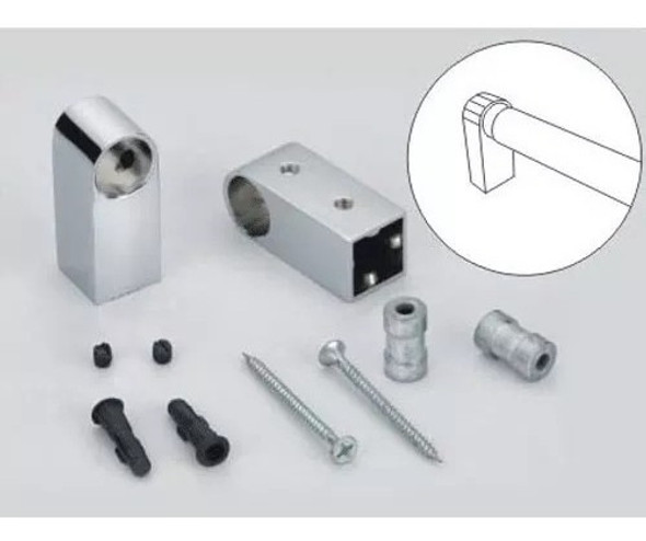 Barra Cromada Para Escurrido De Colgar 1 Metro 1