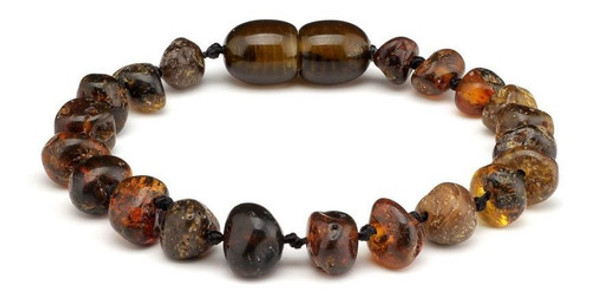 Pulseira / Tornozeleira De Âmbar Bebê Escuro Green Polido 0
