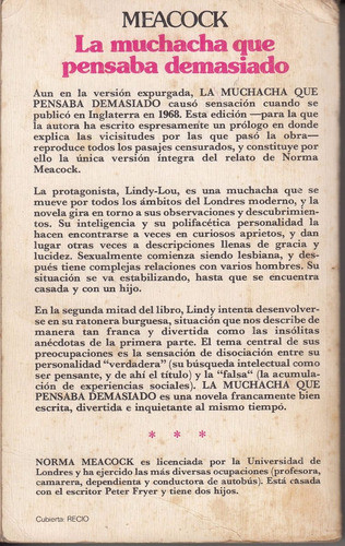 Atipicos Londres 60s Norma Meacock La Muchacha Que Pensaba 1