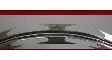 Concertina Cruzada Doble Galvanizada 45cm  X 10mt Lineales 1