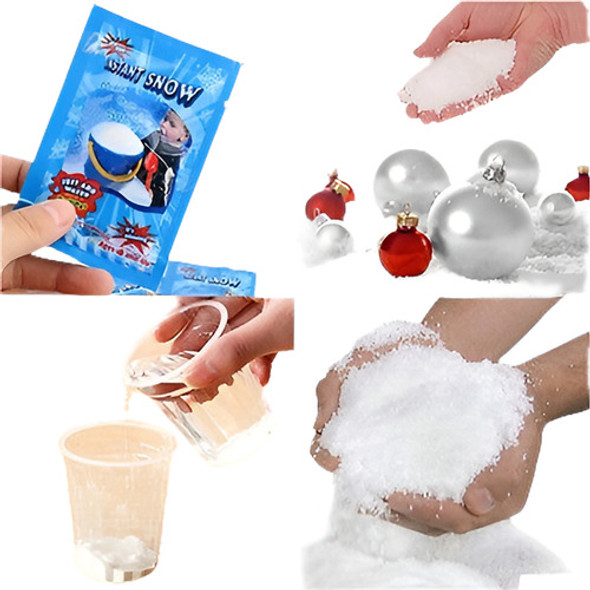 4 Paquetes De Falsa Magia Instantánea Nieve Para Sensorial J 0