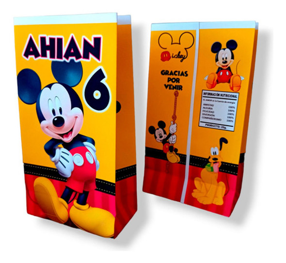 10 Bolsitas Sorpresita Personalizadas  Mick Ey 1