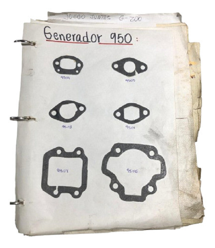 Juntas De Motor Para Generador Gamma 950 0