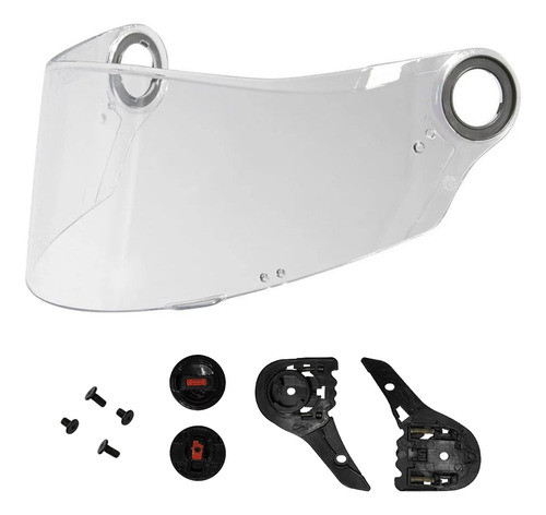Viseira Capacete Ls2 Ff358 Cristal Mais Kit Reparo Viseira 0