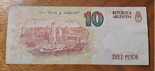 Argentina Bottero N 3042 Billete 10 Pesos Convertibles 1994 1