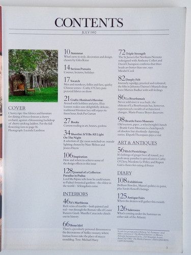 Revista The World Of Interiors Hogar Interiores En Inglés 92 1