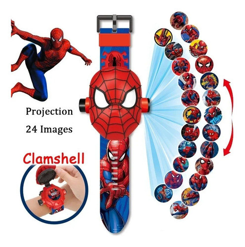 Reloj Digital Infantil Con Proyector 24 Imagenes Personajes 1