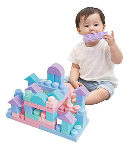 Moomu Juego De Bloques De Construcción Suaves Para Niños Peq 0