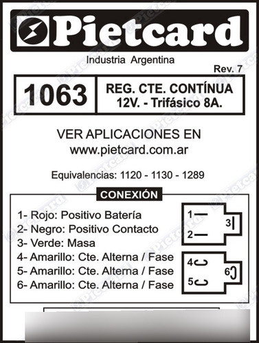 Regulador Voltaje Zanella Ztt 200/gilera Qm 125 (1063) 1