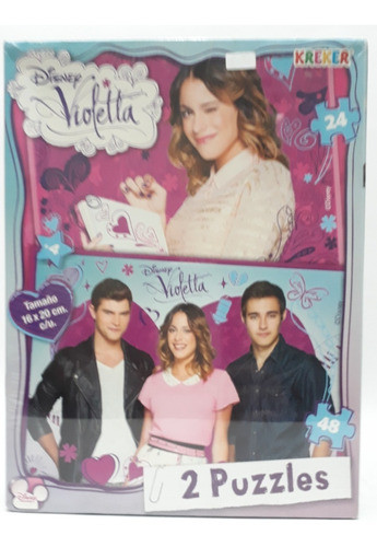 2  Puzzle Violeta 24+48 - Disney Kreker 0