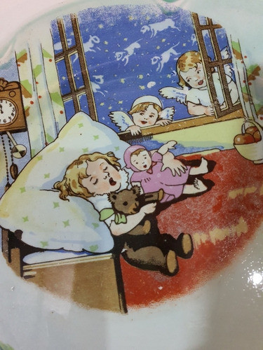 Antigua Vajilla Infantil Europea-plato De 19 Cms-coleccion 1