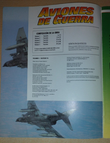 Revista Aviones De Guerra N°56 Octubre De 1997 1