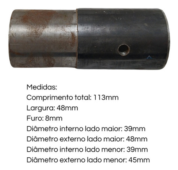 Bucha Do Eixo P/ Betoneira Metalpama Profissional Bm 200l 1
