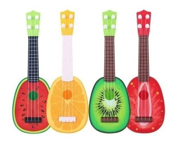 Guitarra Para Niños Ukelele Juguete Diseños Frutas Musica 0