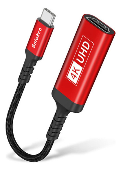 Sniokco Adaptador Usb C A Hdmi, Adaptador Tipo C A Hdmi Para 0