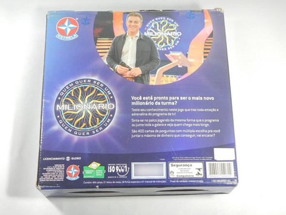 Jogo Quem Quer Ser Um Milionário - Estrela - Com Caixa 1