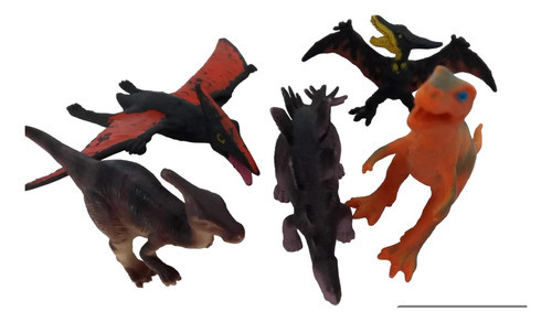 Dinosaurios Chicos Set X 5  Variados Juguete Usados 0