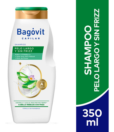 Pack Shampoo Bagóvit Pelo Largo Sin Frizz 350 Ml 1
